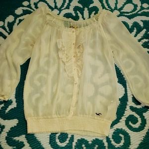 Hollister top size med